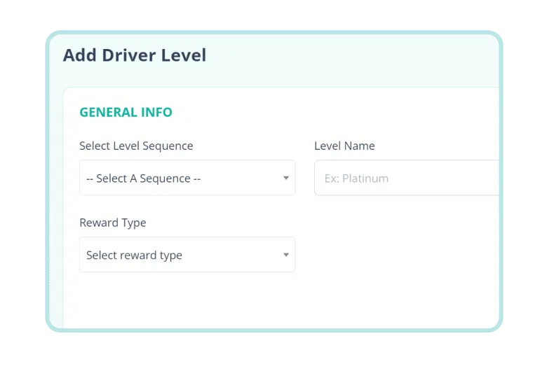 Rydo Admin Panel Setup Driver Add Driver Level Features
