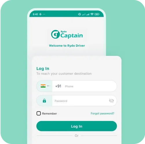 Rydo Driver App Account Registration Login Features