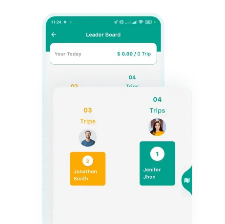 Rydo Driver Profile Leader Board Feature
