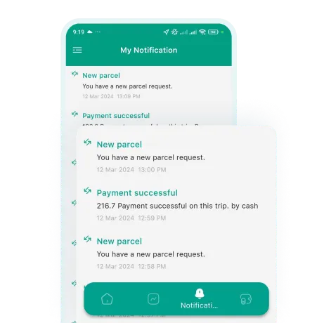 Rydo Driver Profile Notification Feature