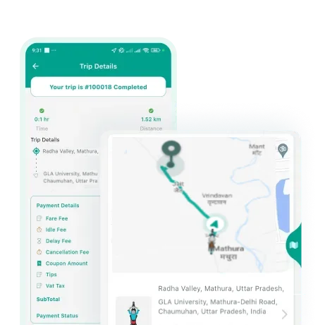 Rydo Driver Profile Trip History Feature